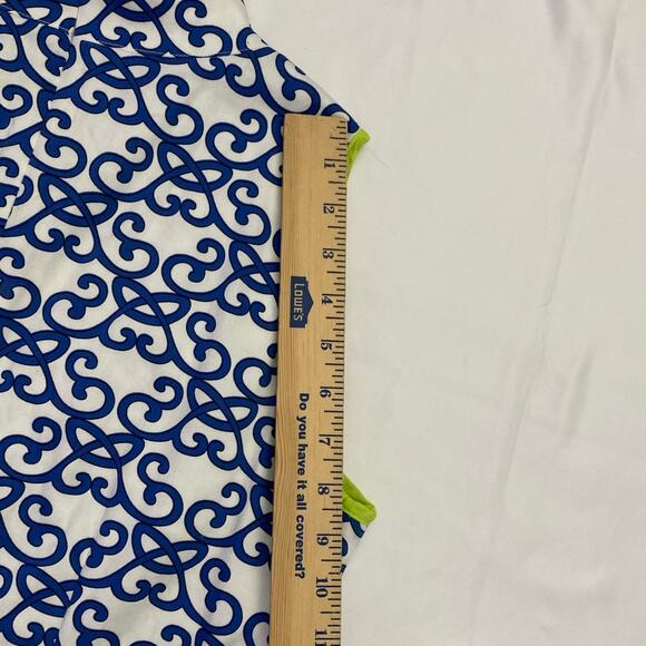 Sleeveless Dress Tunic Neckline Sheath Blue Green Golf Tennis 8 Vince Camuto GUC - Picture 10 of 10